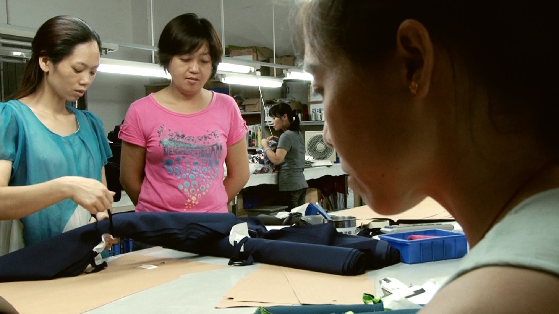 Bekleidungs-Produktion in Asien